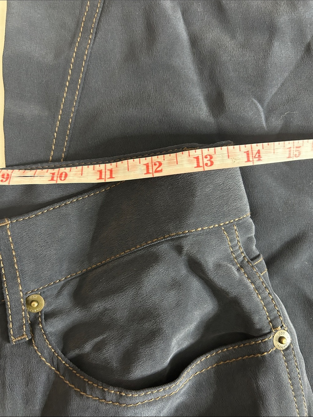 COS Wide-Leg Trousers in Dark Navy - Picture 8 of 11